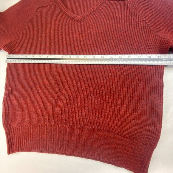 Vintage Ingo Sweater Wool Blend Classic V-Neck Long Sleeves Maroon Men’s Medium - Picture 6 of 12